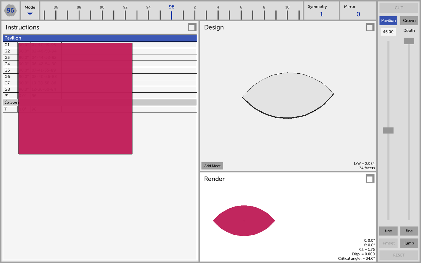 Gemstone Outline Shape Pack for GemCutStudio