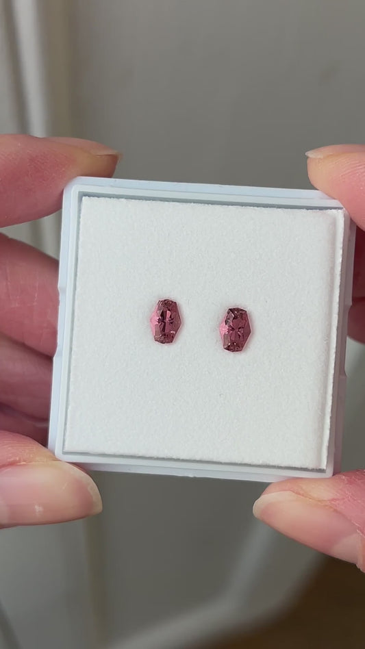 Tourmaline pair 0.88ct