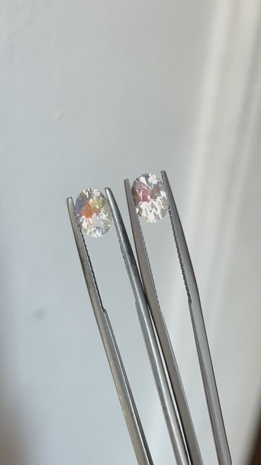 Rainbow Moonstone pair 1.74ct